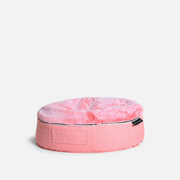 (M) Premium Indoor/Outdoor Dog Bed (Ballerina Pink)