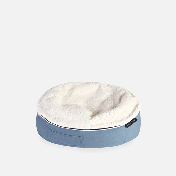 (M) Premium Indoor/Outdoor Dog Bed (Blue Dream Organic Cotton)