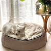 (M) Premium ThermoQuilt Dog Bed (Beige)